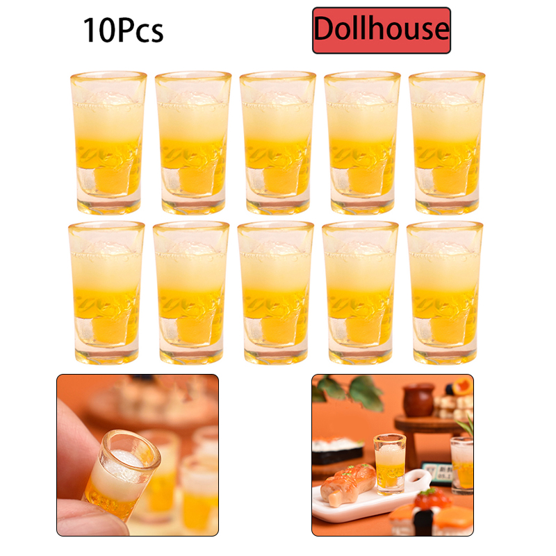 Wine Beer & More - 10pcs Miniature Toy Kitchen Beer Drinking