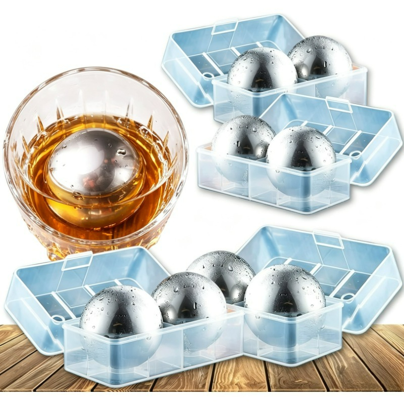 Whiskey Stone Set - Whiskey Stone Gifts Set 4-8PCS,Refreezable Reusable