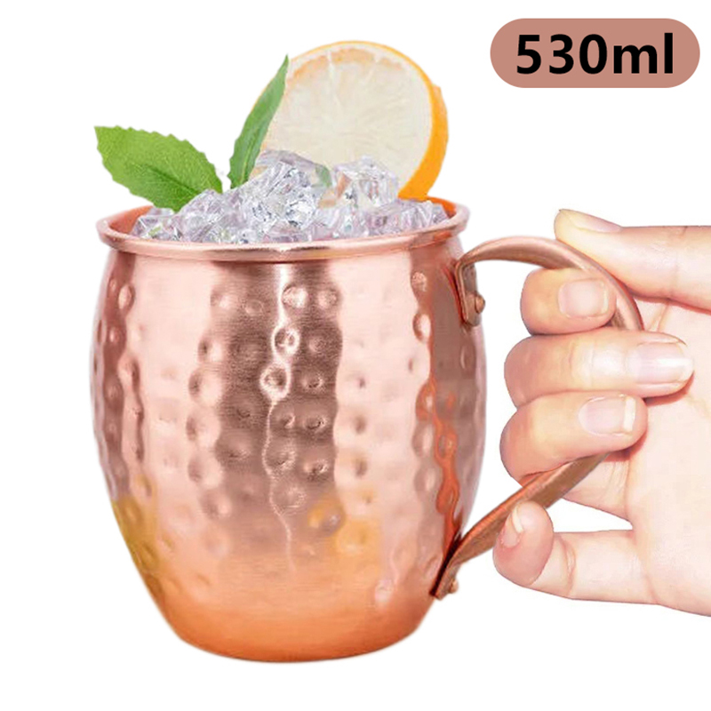Wine Beer Cocktail - 【F】530ml 100% Copper Moscow Mule Mug