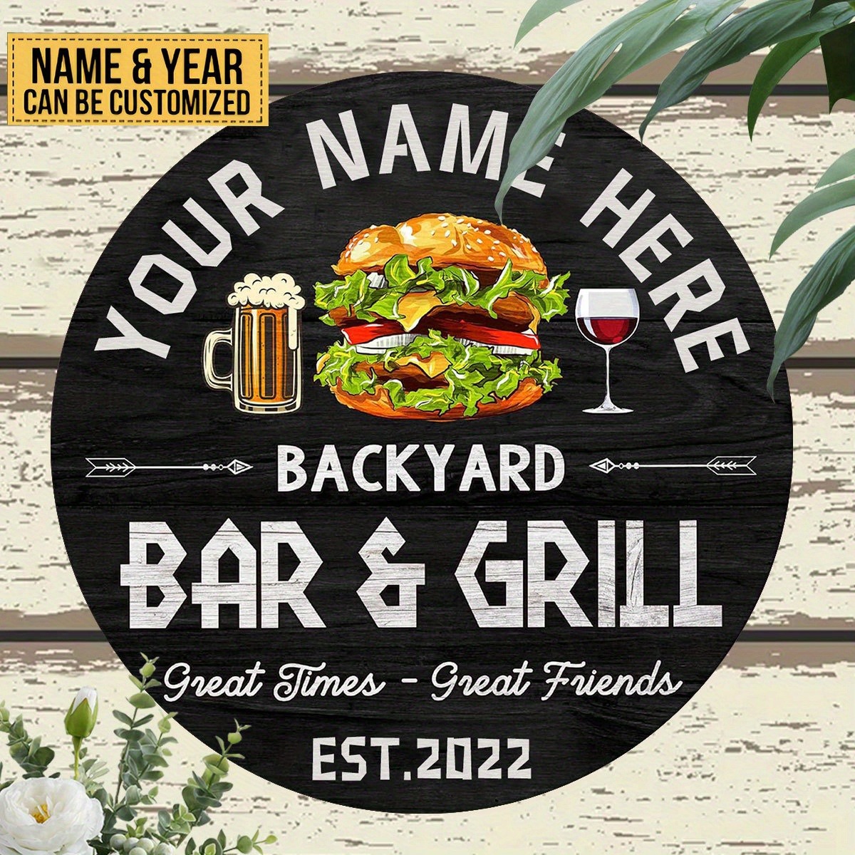 Wine Beer & More - [2D Flat] Burger Wine Beer Custom