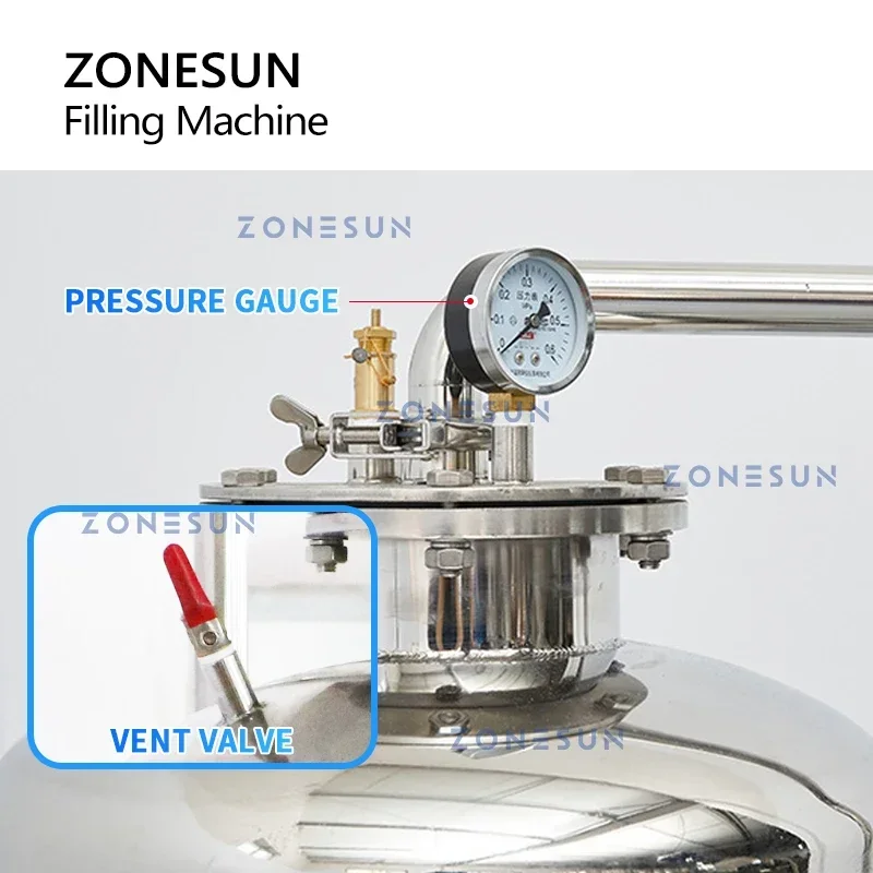 Wine Beer & More - ZONESUN Carbonated Drinks Isobaric Filling Machine