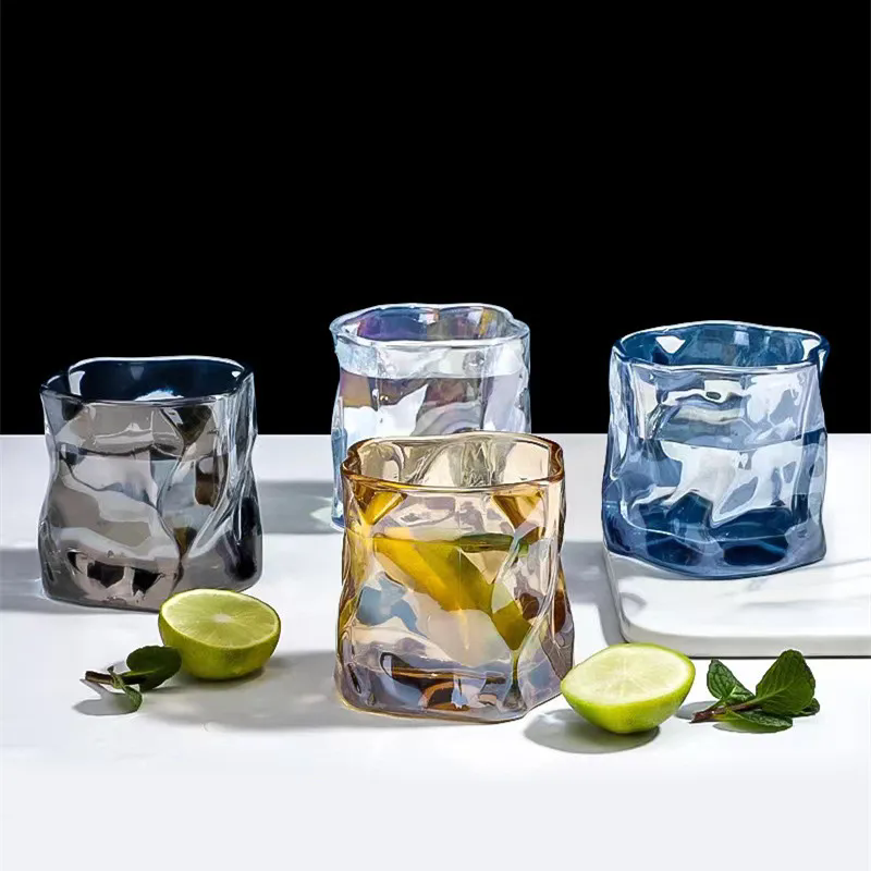 Wine Beer Festival - Twisted Transparent Glass Cup Decor Whisky