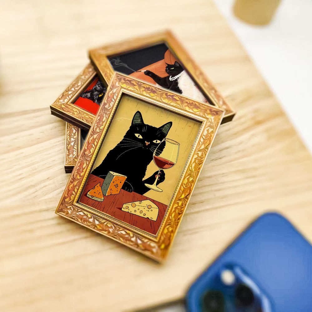 1 elegant black cat fridge mag - Wine Beer Refrigerator review and price