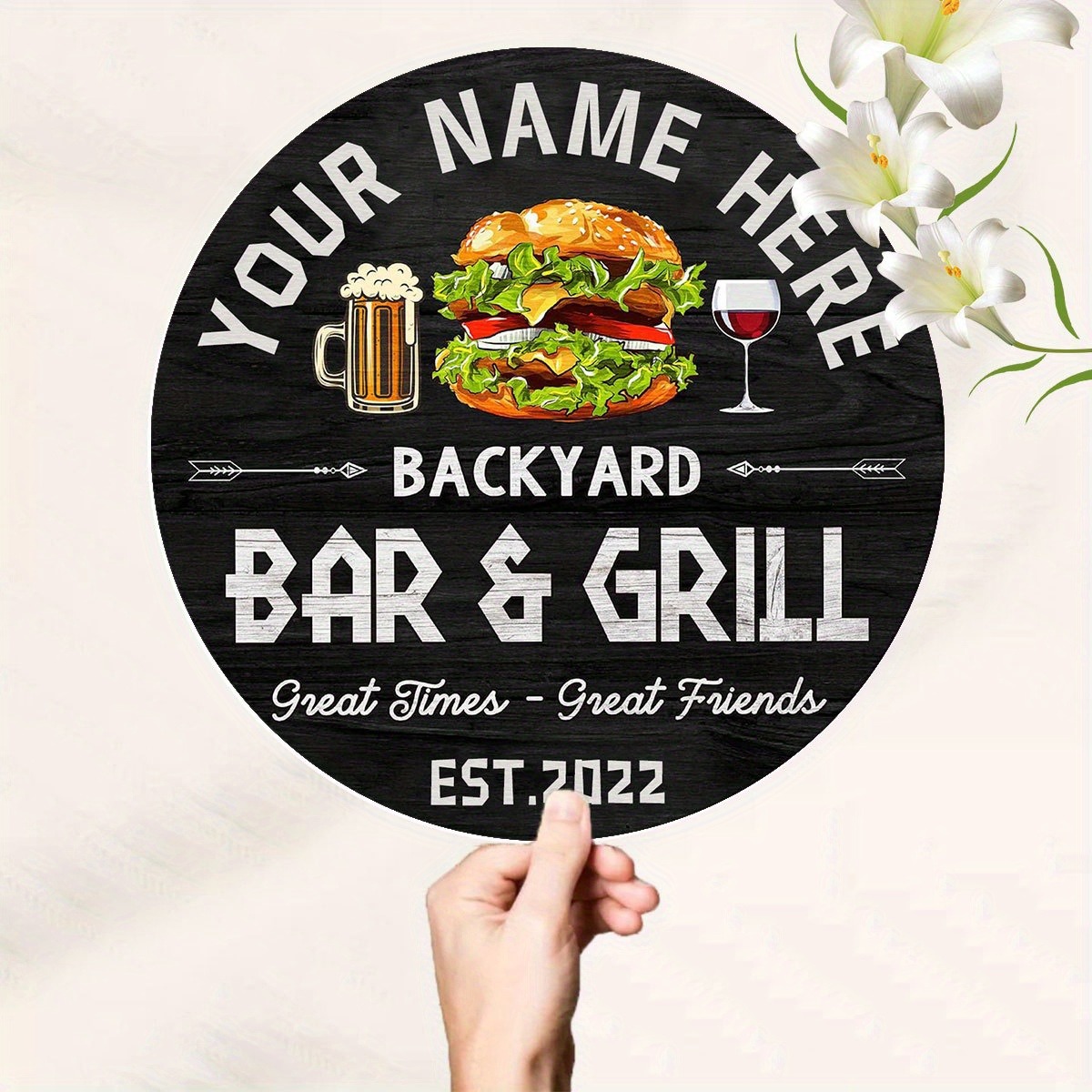 [2D Flat] Burger Wine Beer Cus - Wine Beer & More review and price