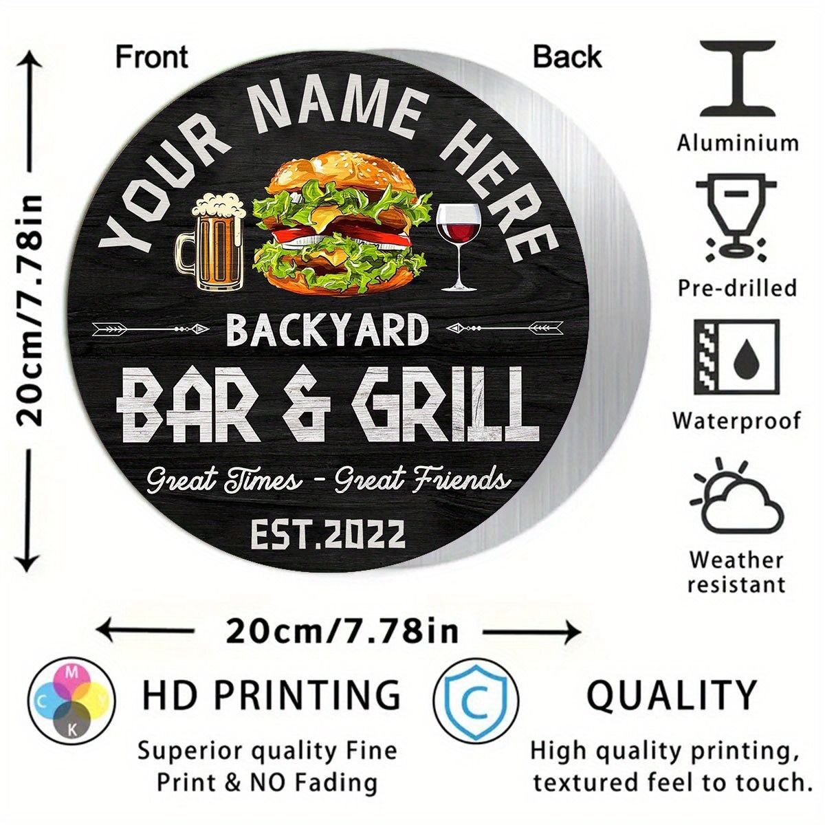 [2D Flat] Burger Wine Beer Cus - Wine Beer & More review and price