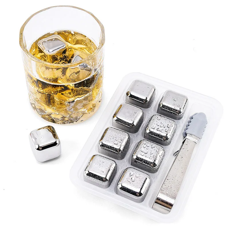 4/6/8 Pcs Stainless Steel Ice  - Whiskey Stone Set review and price