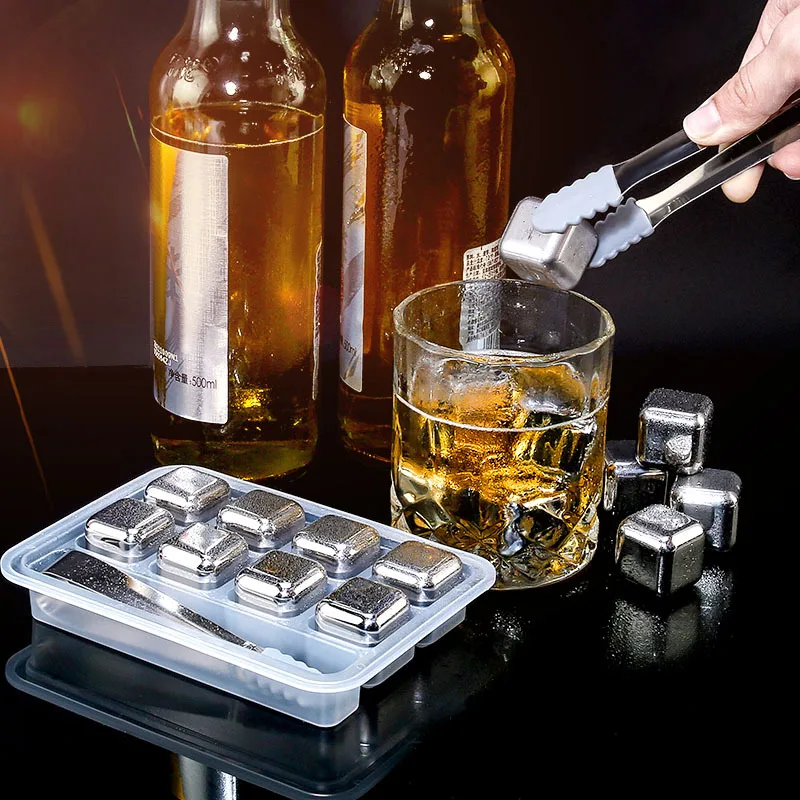 4/6/8 Pcs Stainless Steel Ice  - Whiskey Stone Set review and price