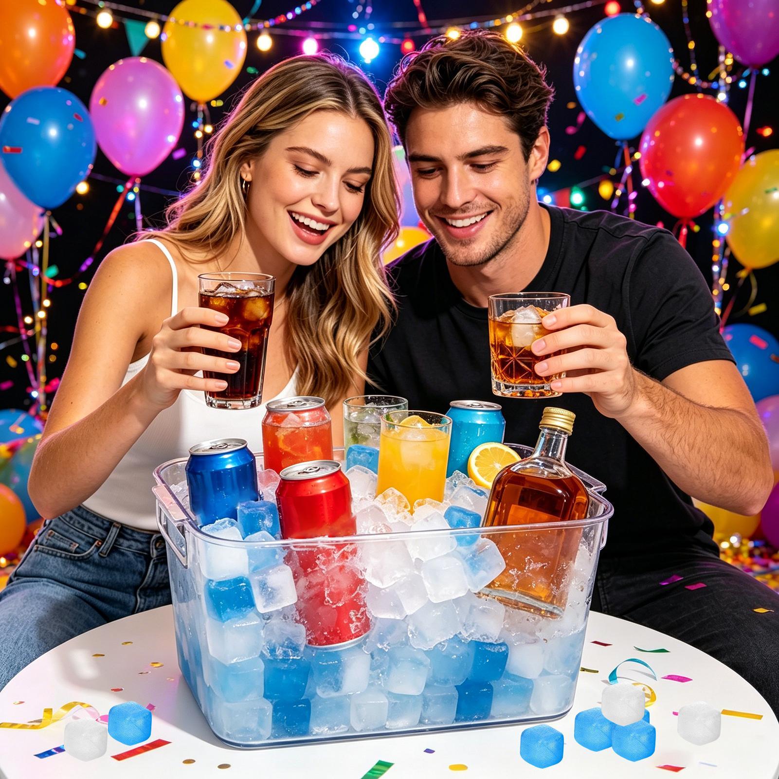 100 Pack Reusable Ice Cubes BP - Wine Beer Refrigerator review and price