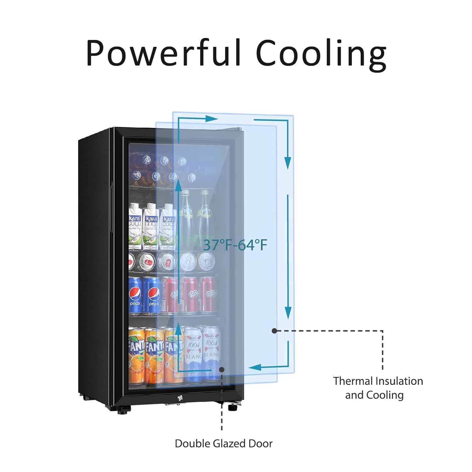 Beverage Refrigerator, 3.2 Cu. - Wine Beer Refrigerator review and price