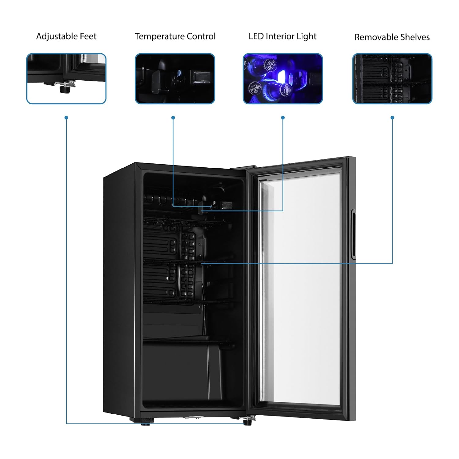 Beverage Refrigerator, 3.2 Cu. - Wine Beer Refrigerator review and price