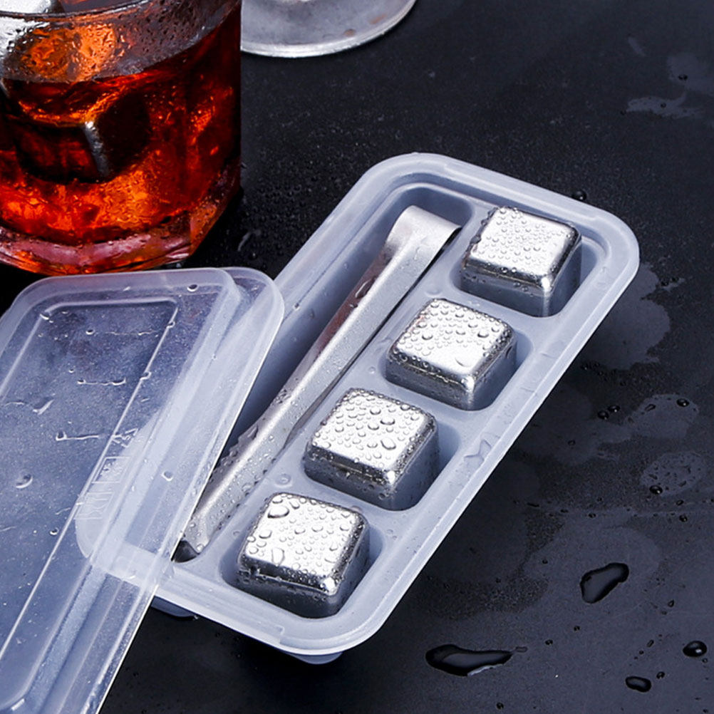 2Sets Stainless Steel Ice Cube - Whiskey Stone Set review and price