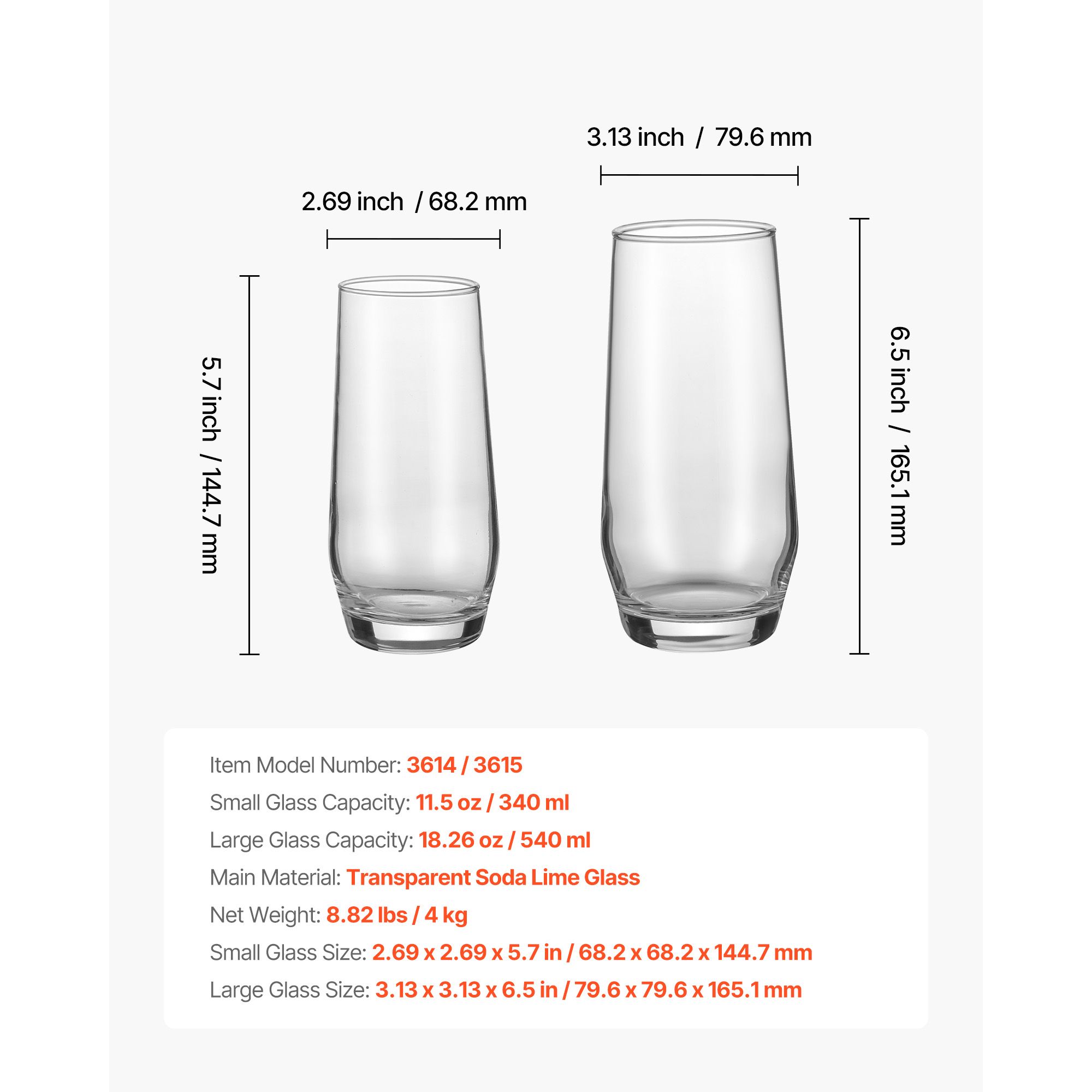Drinking Glasses Set, 16-Piece - Wine Beer Mixed Drinks review and price