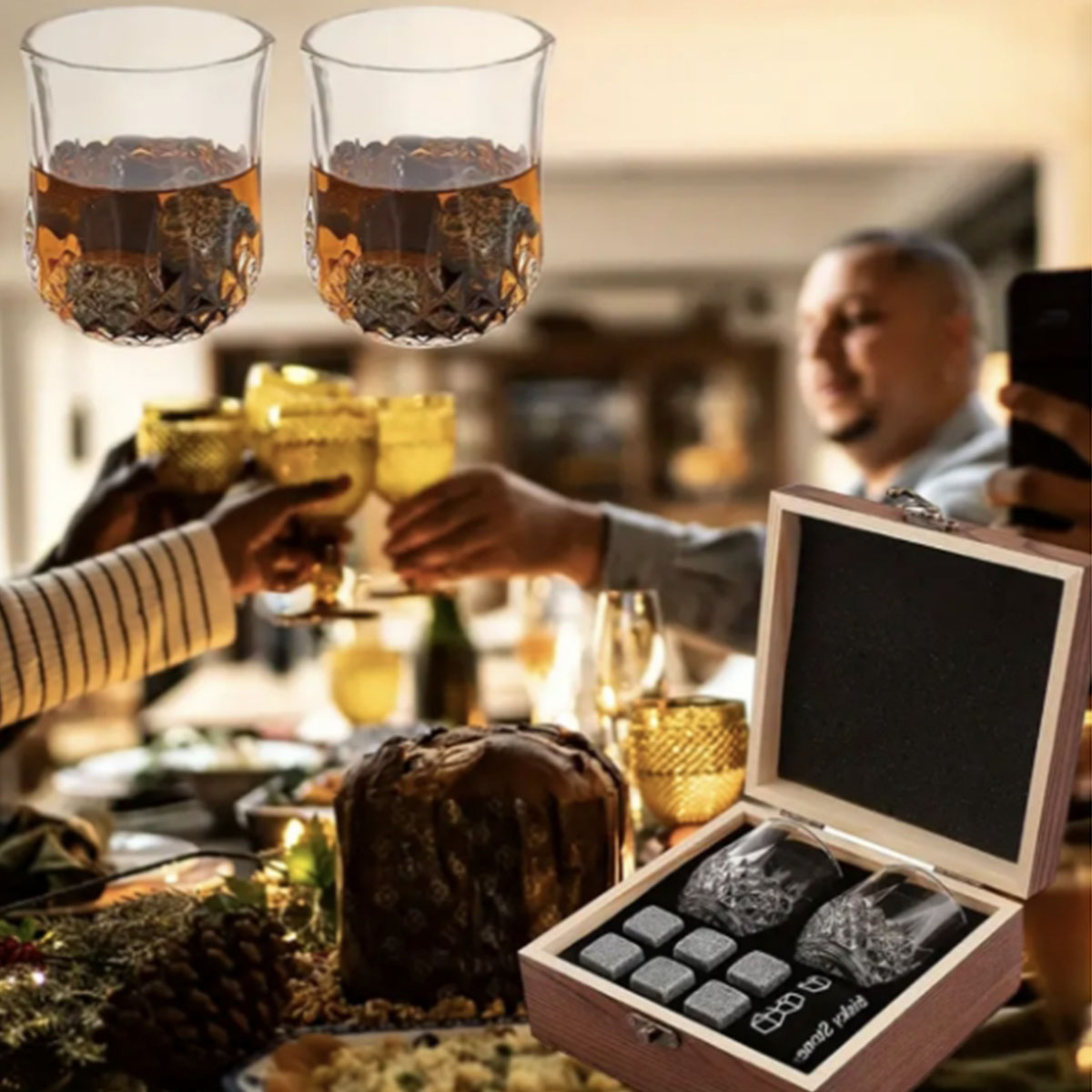 Christmas Valentine's Gift Whi - Whiskey Stone Set review and price