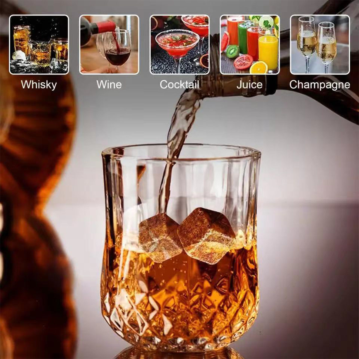 Christmas Valentine's Gift Whi - Whiskey Stone Set review and price