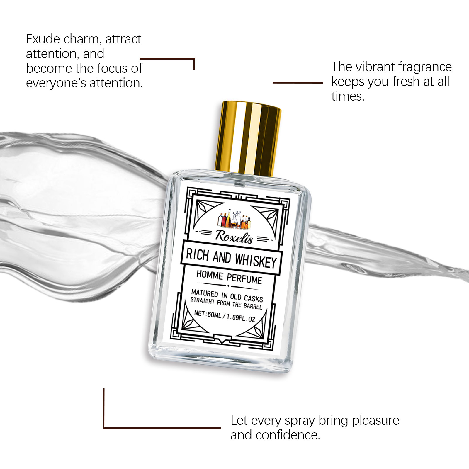 Roxelis 50ml Charm Whisky Men' - Wine&Beer Help review and price
