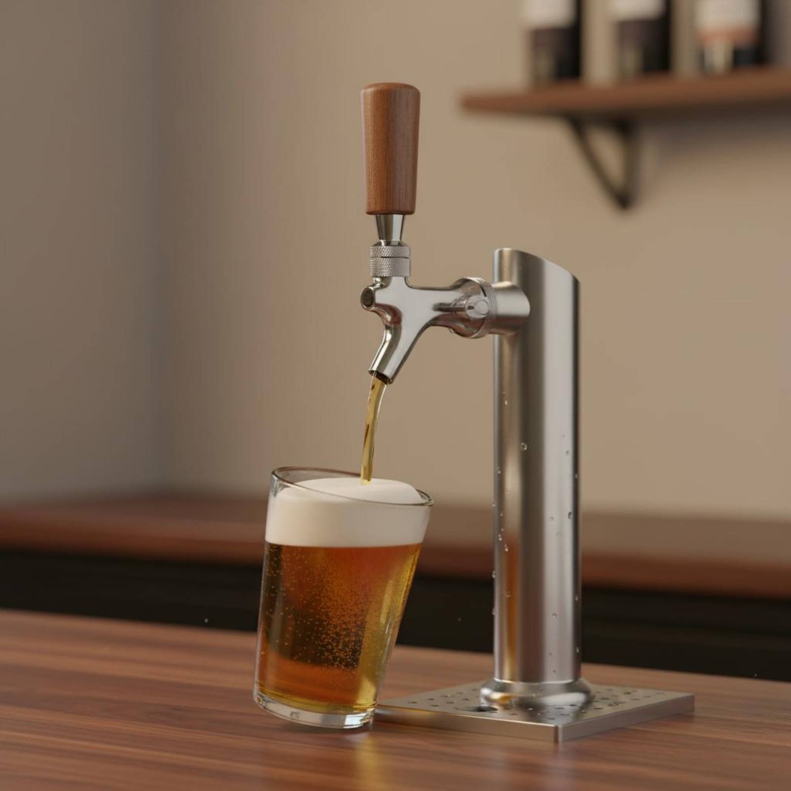 Short Wooden Beer Handle Solid - Wine Beer & More review and price