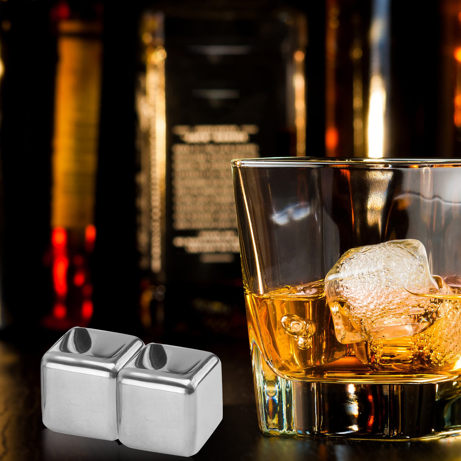 1Set Premium Stainless Steel W - Whiskey Stone Set review and price