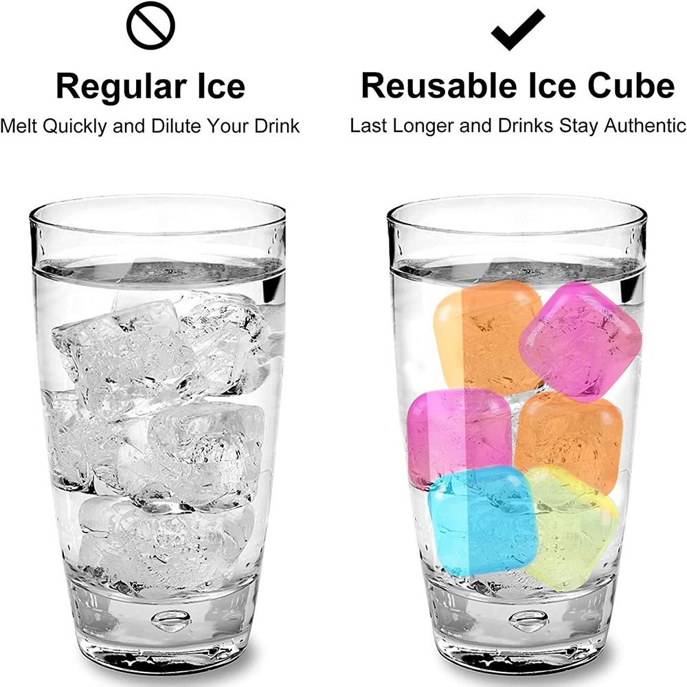 Plastic Ice Cubes 20Pack Color - Whiskey Stone Set review and price